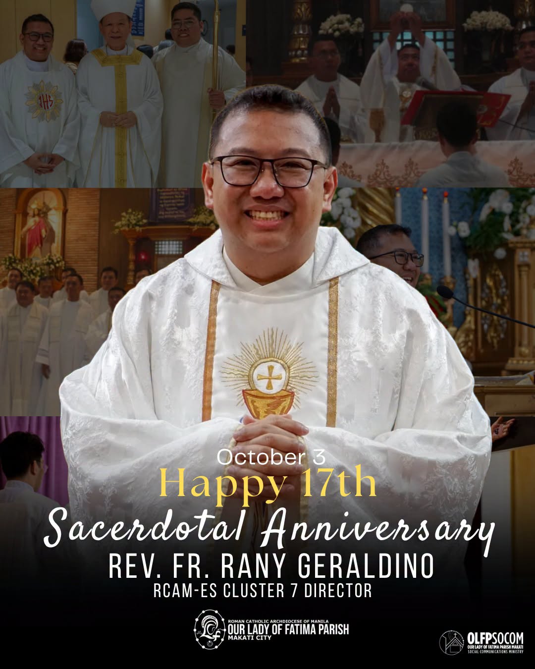 17 TH SACERDOTAL ANNIVERSARY | REV. FR. RANY GERALDINO